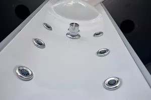 Фото №2 Душевая кабина Royal Bath ВР 120x80x217 прозрачная , правая (RB8120BP3-BT-CH-R)