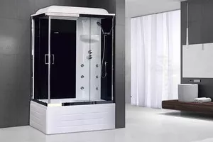 Фото №6 Душевая кабина Royal Bath ВР 120x80x217 прозрачная , правая (RB8120BP3-BT-CH-R)