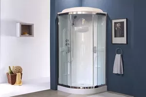 Фото №5 Душевая кабина Royal Bath HK 90x90x217 прозрачная (RB90HK1-T-CH)