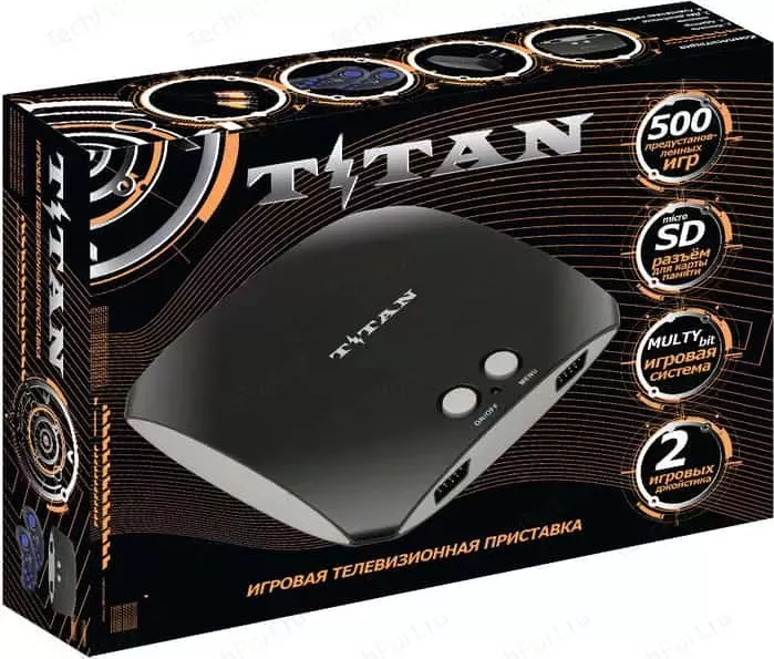 Фото №9 Игровая приставка Магистр Titan 3 + 500 игр, джойстики. 16bit