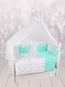 Фото №1 Бортик в кроватку AmaroBaby в 12 предметов Exclusive Original Collection Собачки