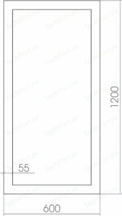 Фото №3 Зеркало Mixline Махаон 60х120 в багетной раме (4620001984541)