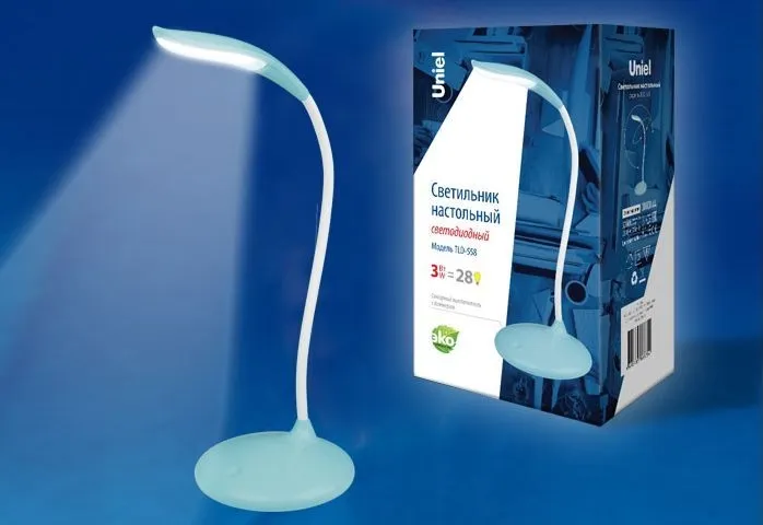 Фото №3 Настольная лампа UNIEL TLD-558 Blue/LED/280Lm/5000K/Dimmer