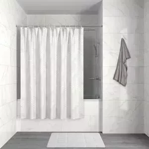 Фото №1 Штора для ванной IDDIS Decor 180x180, белая (D04P118i11)
