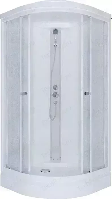 Фото №1 Душевая кабина TRITON Риф А ДН4 90x90 задние стенки матовые, стекла Грейс (Щ0000025418)