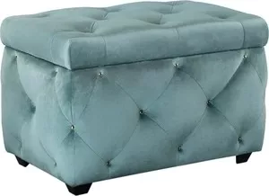 Фото №3 Сундук Leset Classic-E64 велюр YD-25B бирюзовый/ножки пластик
