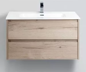 Фото №1 Тумба с раковиной BELBANGO с Kraft 90, Rovere Galifax Bianco (KRAFT-900-2C-SO-RGB, BB900ETL)