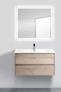 Фото №4 Тумба с раковиной BELBANGO с Kraft 90, Rovere Galifax Bianco (KRAFT-900-2C-SO-RGB, BB900ETL)