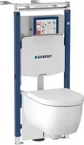 Фото №1 Комплект унитаза с инсталляцией Geberit Acanto Rimfre с , сиденьем микролифт (500.600.01.2)