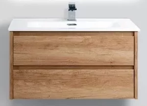Фото №2 Тумба с раковиной BELBANGO с Kraft 90, Rovere Nebrasca Nature (KRAFT-900-2C-SO-RNN, BB900ETL)