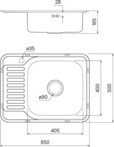 Фото №4 Мойка кухонная IDDIS Basic (BAS65SRi77)