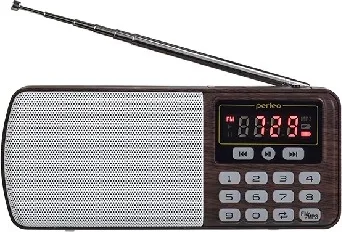 Фото №4 Радиоприемник Perfeo ЕГЕРЬ FM+ (i120-BK) brown