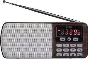 Фото №1 Радиоприемник Perfeo ЕГЕРЬ FM+ (i120-BK) brown