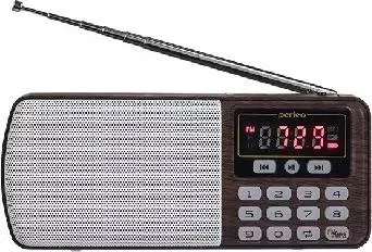 Фото №5 Радиоприемник Perfeo ЕГЕРЬ FM+ (i120-BK) brown