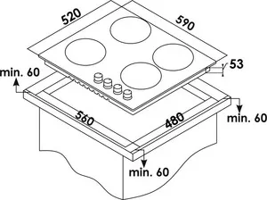 Фото №2 Панель варочная индукционная SCHAUB LORENZ SLK IY6SC3