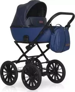 Коляска 2 в 1 Riko Basic 2 в 1 OZON Prestige 01 графит-синий
