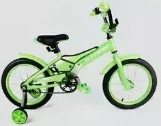 Велосипед STARK 20 Tanuki 16 Boy зелёный/белый 16" зеленый/белый