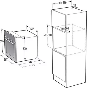 Фото №3 Встраиваемый комплект GORENJE G640W1 + BO737ORAW