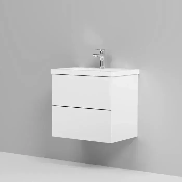 Фото №3 Тумба под раковину Am.Pm Gem 60 белый глянец (M90FHX06022WG)
