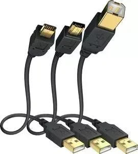Фото №1 Кабель Inakustik межблочный Premium High Speed USB Micro 2.0, 2 m, 01070042