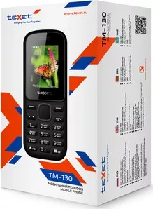 Фото №7 Мобильный телефон TeXet TM-130 черный-красный