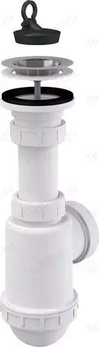 Фото №1 Сифон для кухонной мойки AlcaPlast с решеткой D70 (A441-DN50/40)