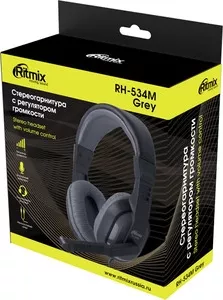 Фото №4 Гарнитура RITMIX RH-534M Gray