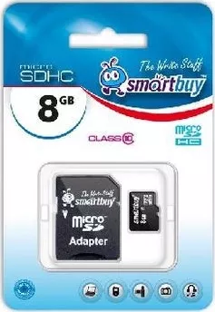 Фото №3 Карта памяти  Smartbuy MicroSDHC 8GB Сlass10 (5)
