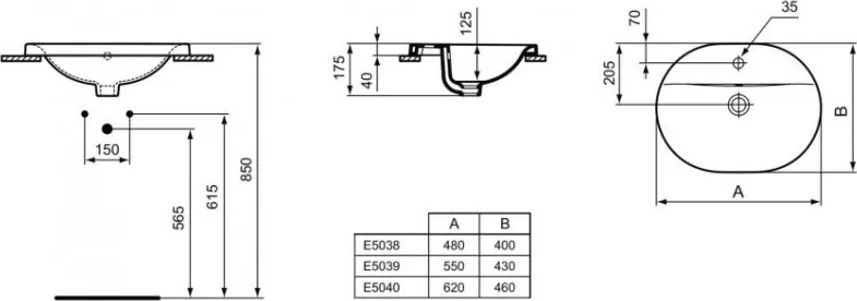 Фото №2 Раковина  Ideal Standard Connect E503801