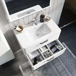 Фото №2 Тумба с раковиной IDDIS с Brick 80 подвесная белая (BRI80W0i95, 0108000i28)