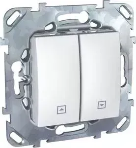 Выключатель Schneider Electric двухклавишный кнопочный для жалюзи Unica MGU5.207.18ZD
