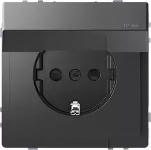 Розетка Schneider Electric Merten D-Life 16A с/з и крышкой MTN2314-6034