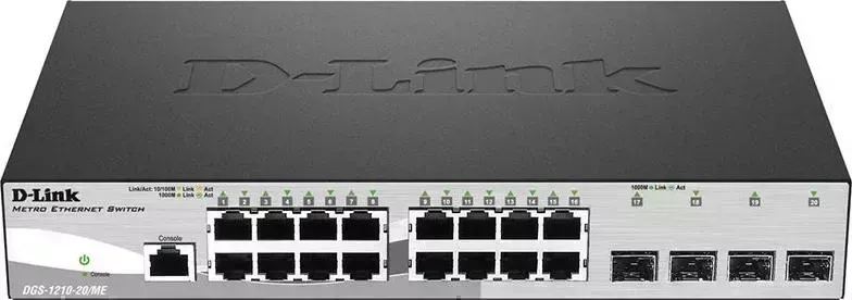Фото №5 Коммутатор D-LINK DGS-1210-20/ME/A1A