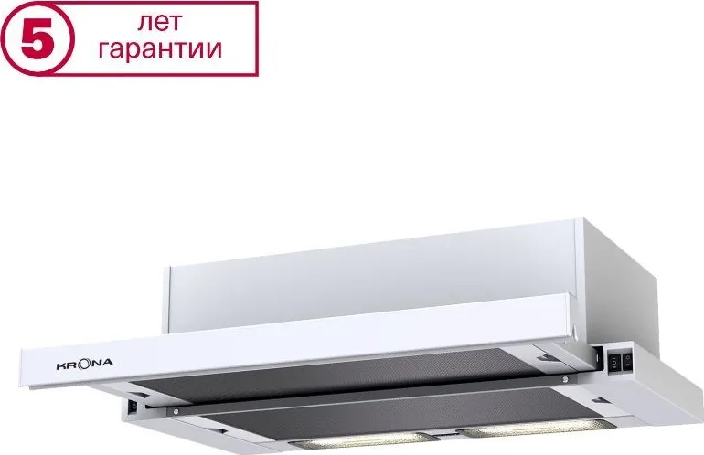 Фото №3 Вытяжка KRONA Kamilla 600 white (1 мотор)