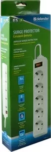 Фото №1 Фильтр DEFENDER Сетевой ES 5м 5 розеток, white