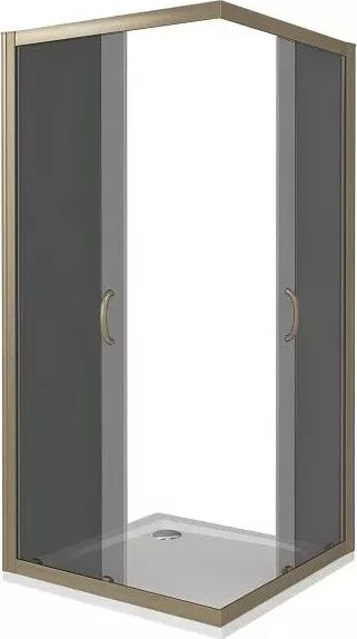 Фото №3 Душевой уголок Good Door Jazz CR 90x90 тонированный, бронза (CR-90-B-BR)