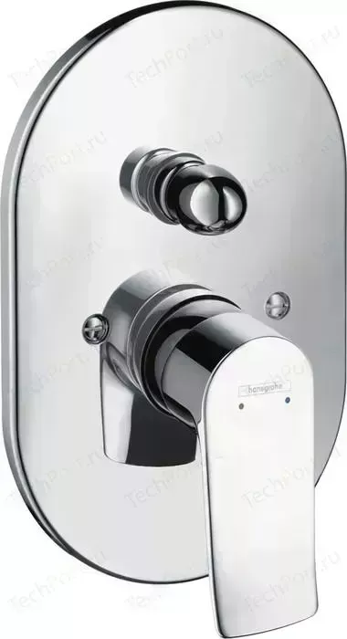 Фото №2 Смеситель для ванны Hansgrohe Metris механизма 31741180, хром (31484000)