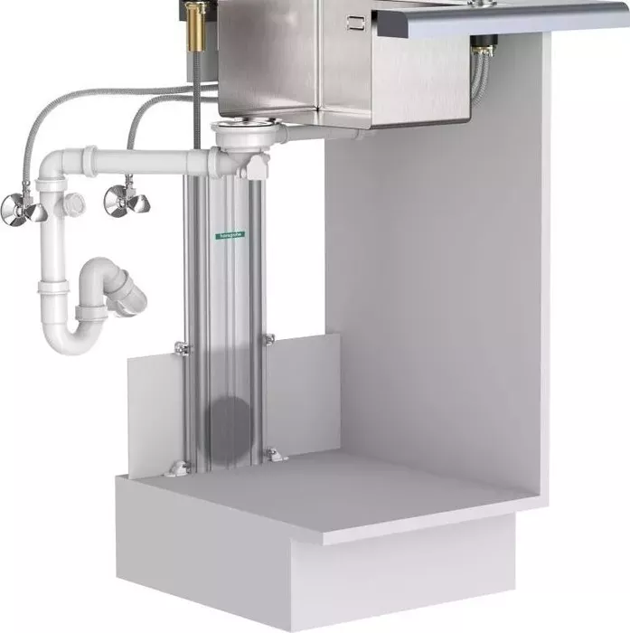 Фото №5 Смеситель для ванны Hansgrohe Vivenis sBox белый матовый (75444700)