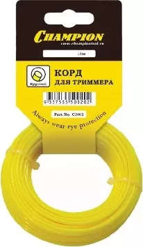 Фото №2 Леска триммерная CHAMPION 2.0мм 15м круглая Round (C5002)
