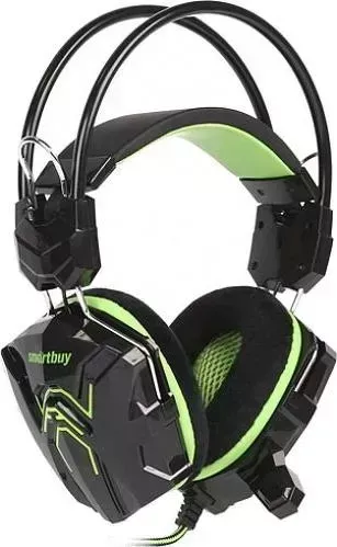 Фото №2 Наушники Rush SmartBuy RUSH COBRA (SBHG-1200) черный/зеленый