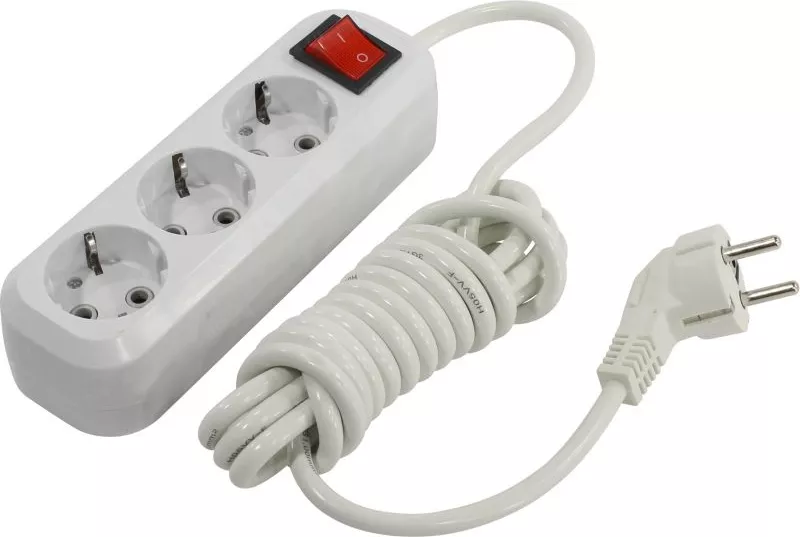 Фото №3 Удлинитель 3М Smartbuy SBE-16-3-03-ZS 3роз. (16А/3.5кВт, ПВС 3х1.0)