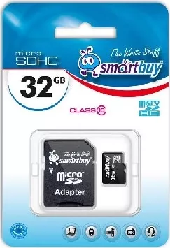 Фото №1 Карта памяти Smartbuy MicroSDHC 32GB Class10 UHS-I + адаптер