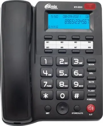 Фото №3 Проводной телефон RITMIX RT-550 black